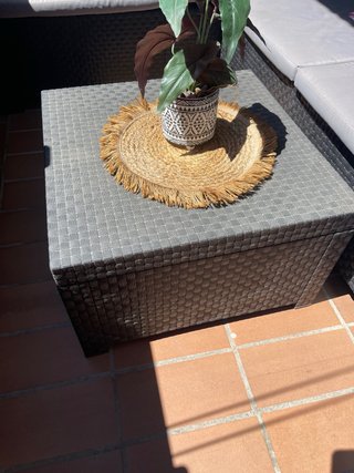 Conjunto de Sofá y Mesa de Exterior
