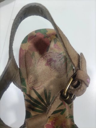 Sandalias cuña Panama Jack beige talla 37