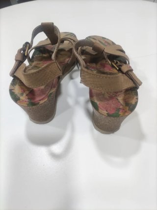 Sandalias cuña Panama Jack beige talla 37