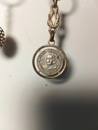 Llaveros con medallas Cristóbal Colón Santa María