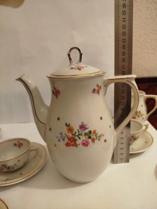Juego café Santa Clara Vigo floral