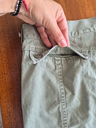 Gonna mini Lucky Brand verde taglia M