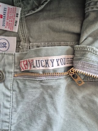 Gonna mini Lucky Brand verde taglia M