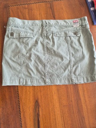 Gonna mini Lucky Brand verde taglia M