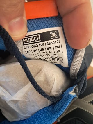 Zapatillas Munich Azul y Naranja Talla 44