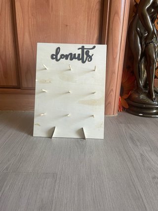 Letra N Decorativa Grande Soporte Donuts