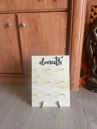 Letra N Decorativa Grande Soporte Donuts
