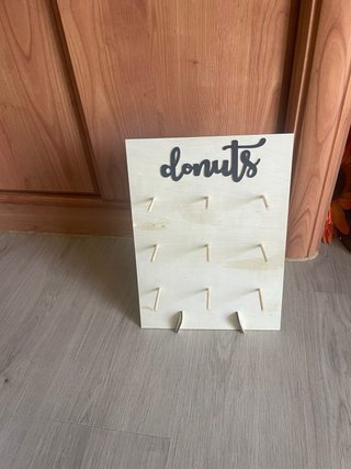 Letra N Decorativa Grande Soporte Donuts