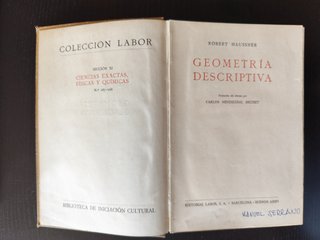 Libros de Geometría Descriptiva antiguos