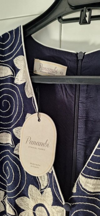 Vestido Panambi Bordado Floral Talla 42