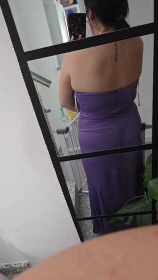 Vestido Lady Pipa Morado Largo