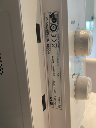 Microondas LG Gran Capacidad