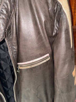 Chaqueta de cuero Northeaster Flying Togs XXL.