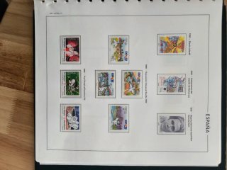 Colección Sellos España 1981-1990 completa