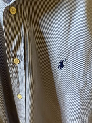 Camisa Polo Ralph Lauren Azul Rayas