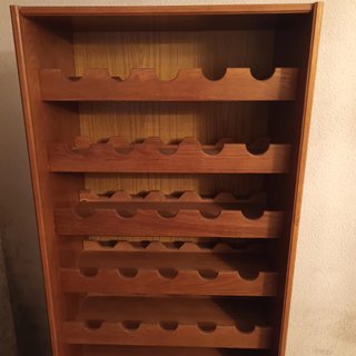 Botellero vertical madera 55 botellas