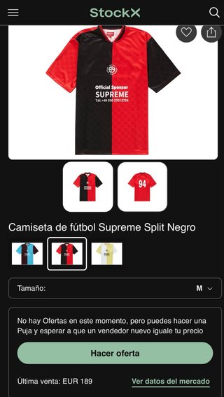 Camiseta y pantalon Supreme Split M Amarillo
