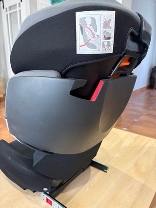 Silla coche Cybex gris y negra grupo 2-3