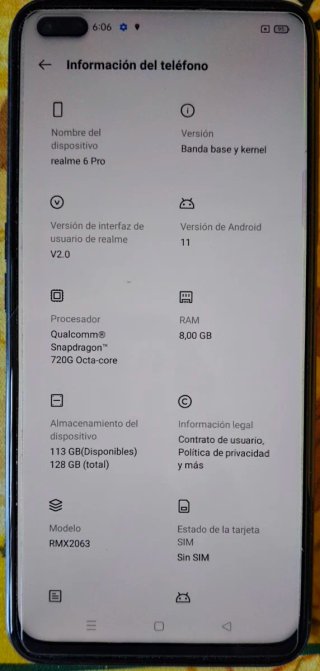 Realme 6 Pro 128GB 8GB RAM con caja