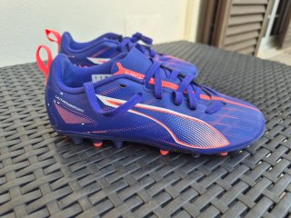 Chuteiras Puma Criança Azul e Laranja