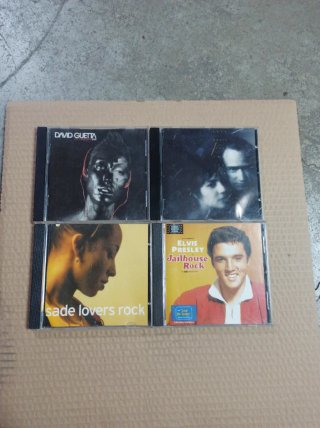 Lote 4 CDs: David Guetta, Sade, Elvis Presley