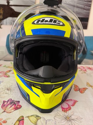 Casco Moto HJC C70 Amarillo/Azul