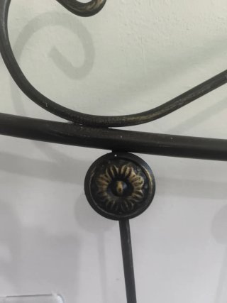 Cabecero de forja negro