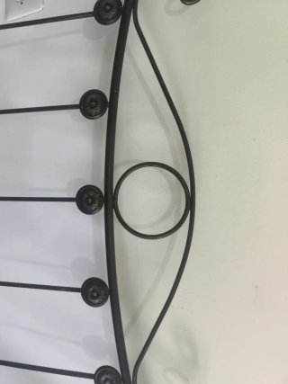 Cabecero de forja negro