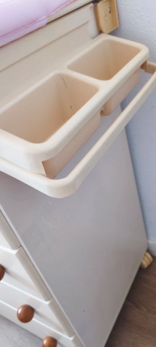 Mueble cambiador bebé con cajones