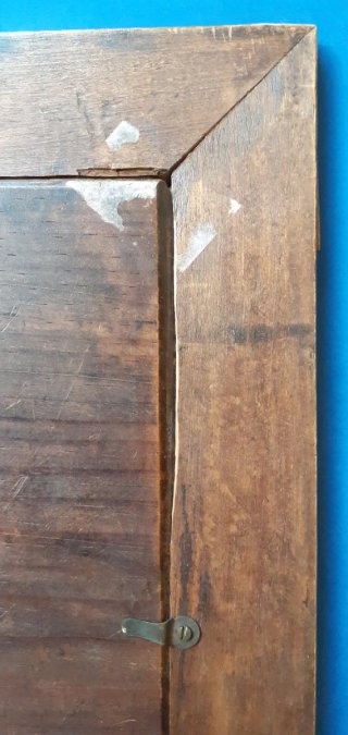 MARCO ANTIGUO TALLADO DE MADERA