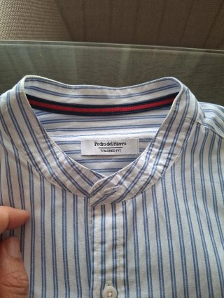 Camisa de rayas pedro del hierro hombre