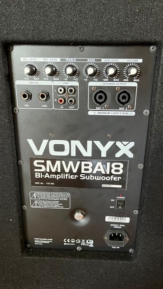 Subwoofer Activo Vonyx SMWBA18 1000W 18