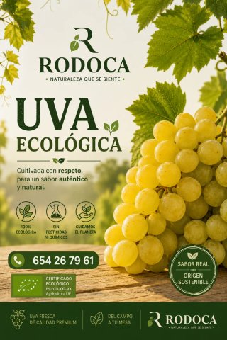 Uva de mesa ecológica Rodoca