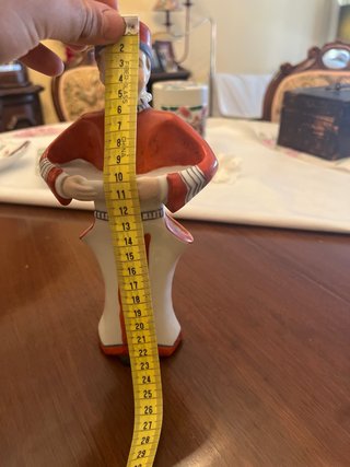 Botella de porcelana figura hombre