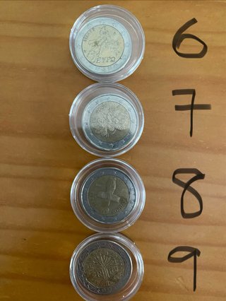 Monedas 2€ y 1€