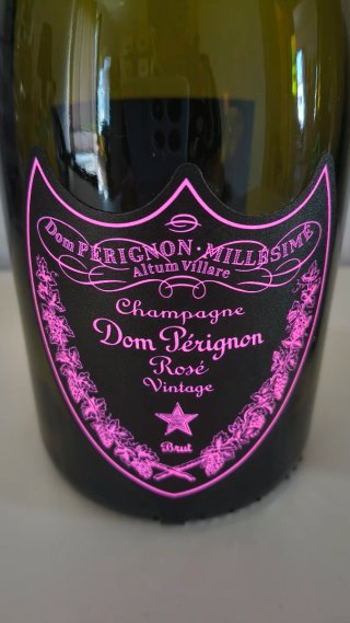 Coppia Lampade con bottiglie Dom Perignon Luminous