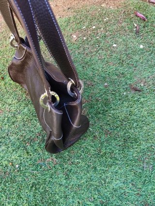 Bolso de mano Prada Marrón Piel Texturizada