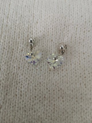 Conjunto Collar y Pendientes Corazón Swarovski