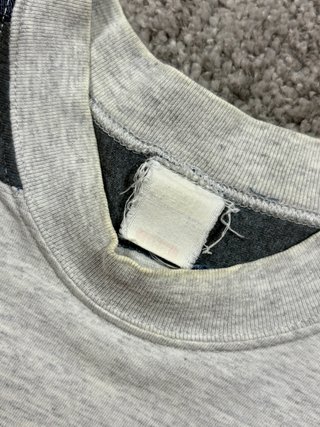 Champion USA vintage raglan gris azul M