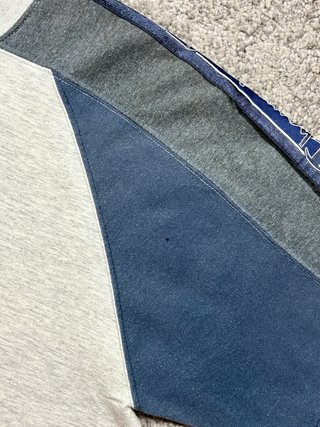 Champion USA vintage raglan gris azul M