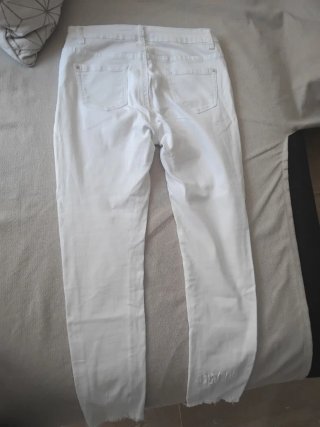 Tejano blanco desgastado