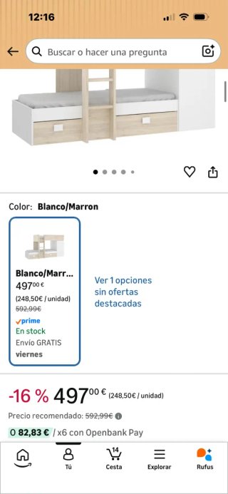 Cama Litera Madera