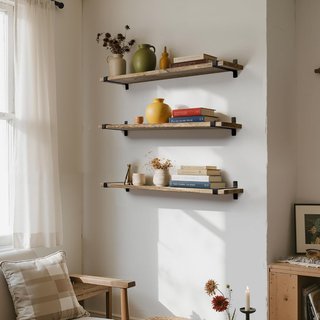 Scaffali Rustici in Legno e Metallo