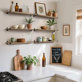 Scaffali Rustici in Legno e Metallo