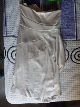 Vestido fiesta KAREN MILLEN hueso T.42
