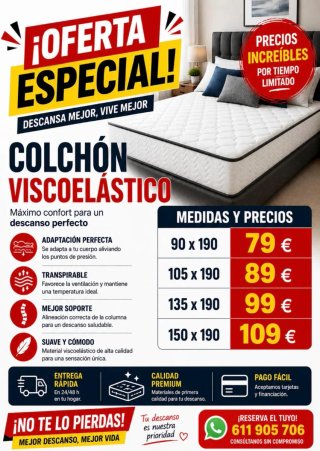 Colchón Viscoelástico Oferta Especial