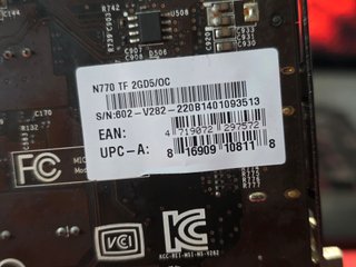 GTX 770 2GB Twin Frozr ERROR CÓDIGO 43 PARA PIEZAS