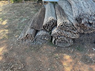 Brezo y mimbre natural para jardinería. 80 metros.