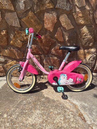 Bicicleta infantil rosa 3-5 años
