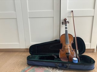 Violín con funda y arco